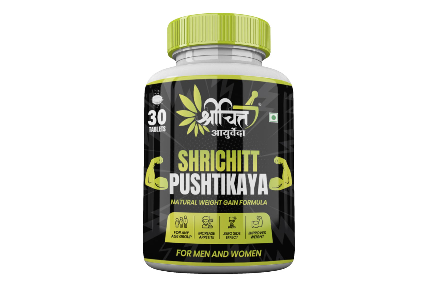 Shrichitt Ayurveda Pushtikaya Tablets Natural Formula, Men and Women (30 Tablets Pack of 1)