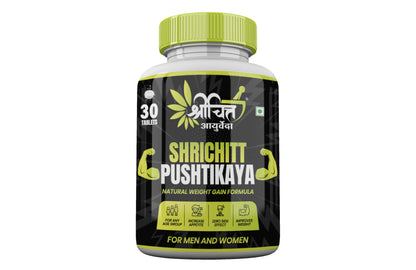 Shrichitt Ayurveda Pushtikaya Tablets Natural Formula, Men and Women (30 Tablets Pack of 1)