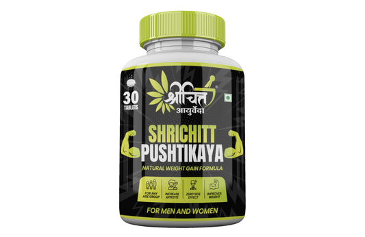 Shrichitt Ayurveda Pushtikaya Tablets Natural Formula, Men and Women (30 Tablets Pack of 1)