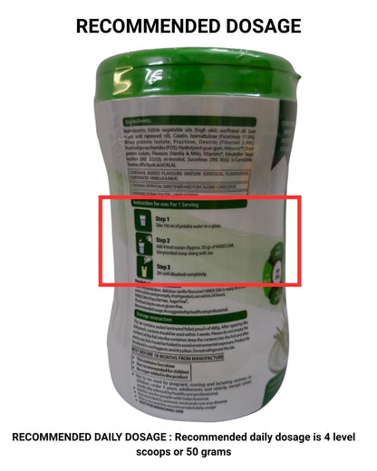 Hinex DM 400 Grams, Vanilla Flavor