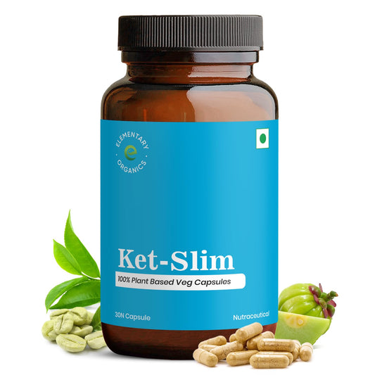 Elementary Organics Keto Capsules with Garcinia Cambogia and Green Coffee for Weight Management (800 mg) 30 Capsule