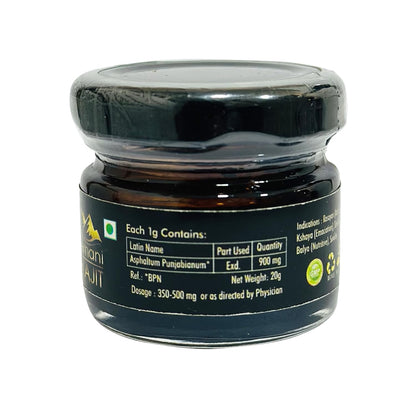 Hakim Suleman's Sulemani Shilajit Resin – 100% Natural, Authentic Mineral Pitch, Rich in Fulvic Acid & Trace Minerals, Energy & Stamina Booster - 0.02 Kg