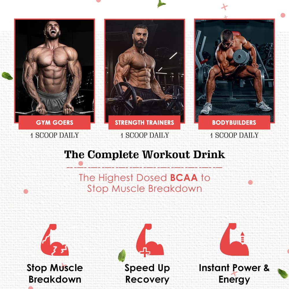 NATURYZ BCAA Energy Blast Pre Intra Post Workout Supplement With 7000 B- image 4