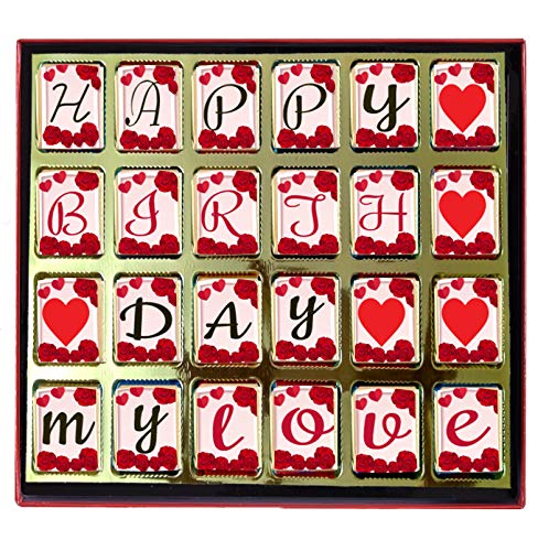 redbakers.in Happy Birthday Special 24 Gourmet Chocolate Gift Box (HBDMLRose)