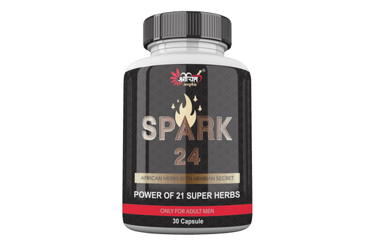 Shrichitt Ayurveda Spark 24 Herbal Capsules | Ayurvedic Herbal Supplement | 30 Capsules (Pack of 1)