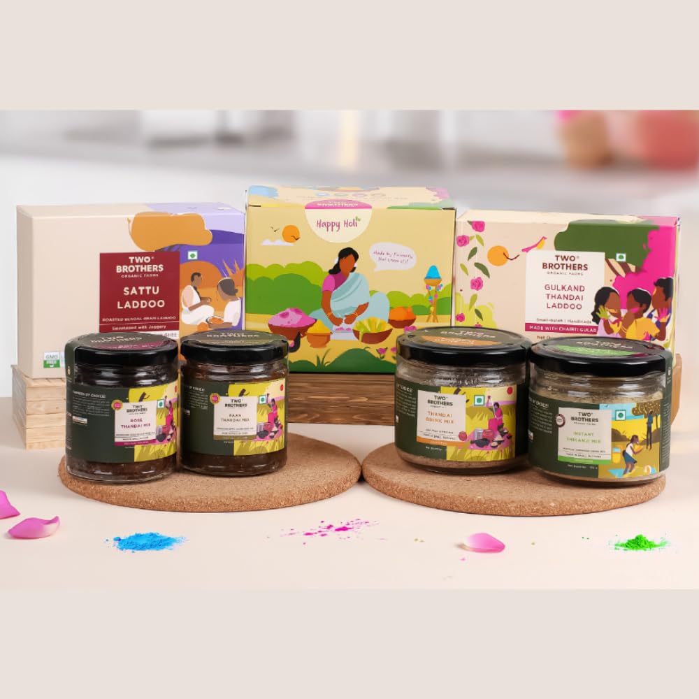 Two Brothers Organic Farms Instant Shikanji Mix - 150g | Essence of Tangy Lemons and Aromatic Farm-Grown Spices in a Ready-To-Mix Powder | Free from Artificial Ingredients