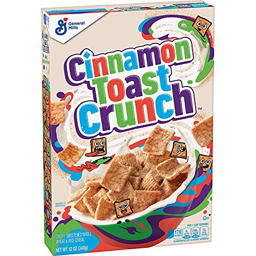 General Mills Cinnamon Toast Crunch, Cereal with Whole Grain, 12 Oz, 2 Pack