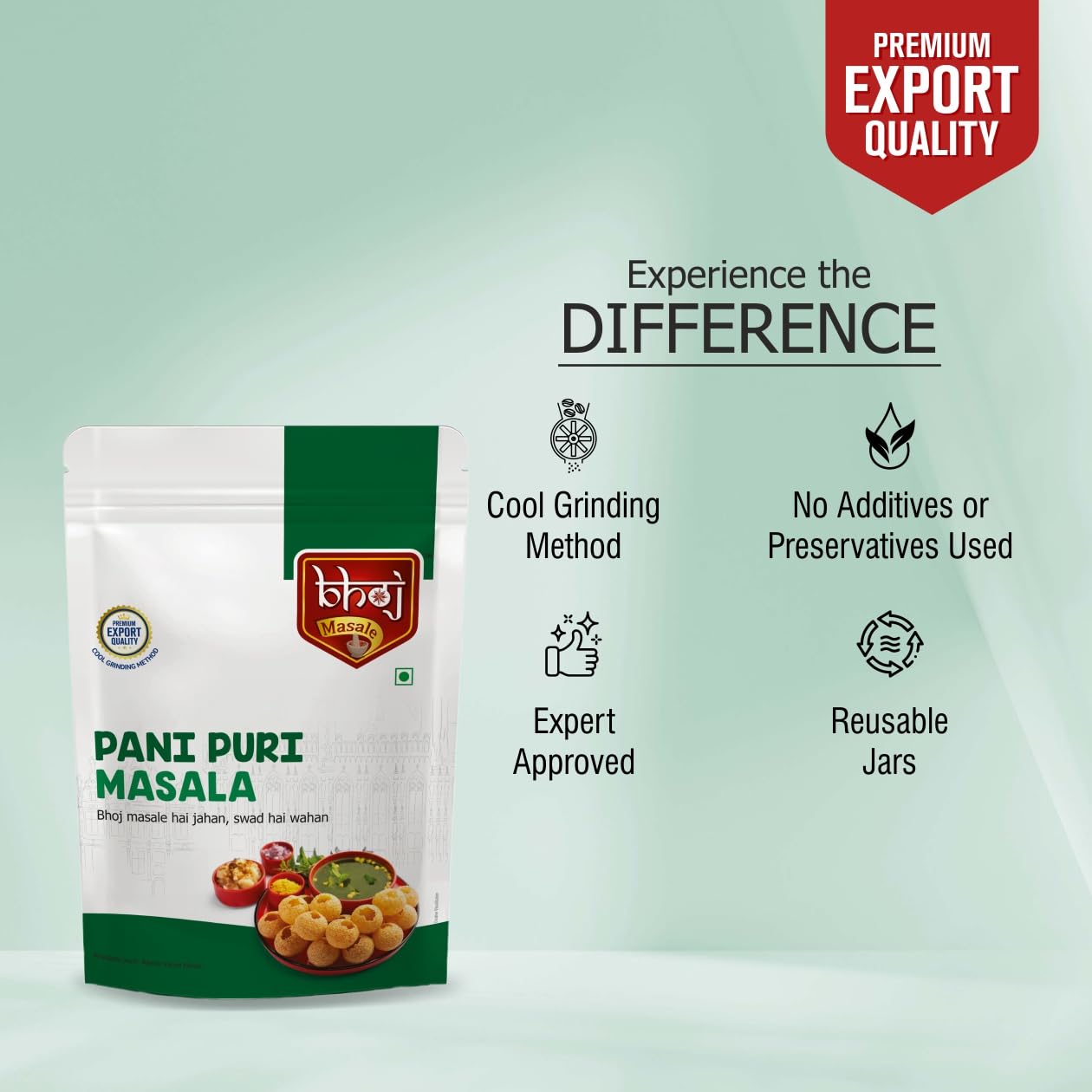 Bhoj Masale Panipuri Masala 200GM | The Authentic Indian Street Food Seasoning | Great for Poochka, Dahi Puri & Bhel