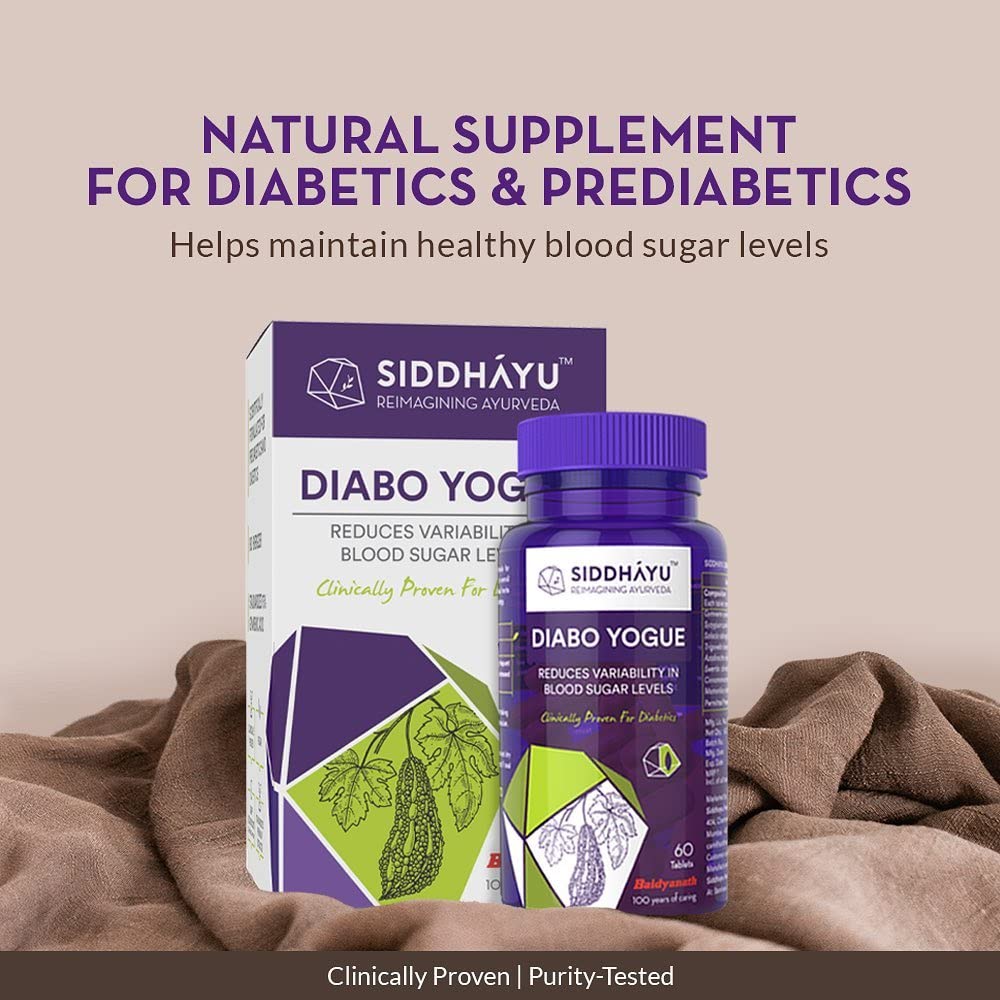 Siddhayu Diabo Yogue | Diabetes Supplement | 60 Tablets X 1