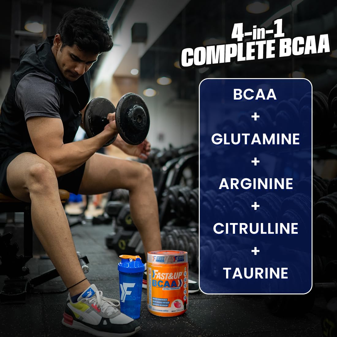 Fast&Up BCAA Advanced - 450 Gms, 30 Servings, (Cola Flavour)- image 6