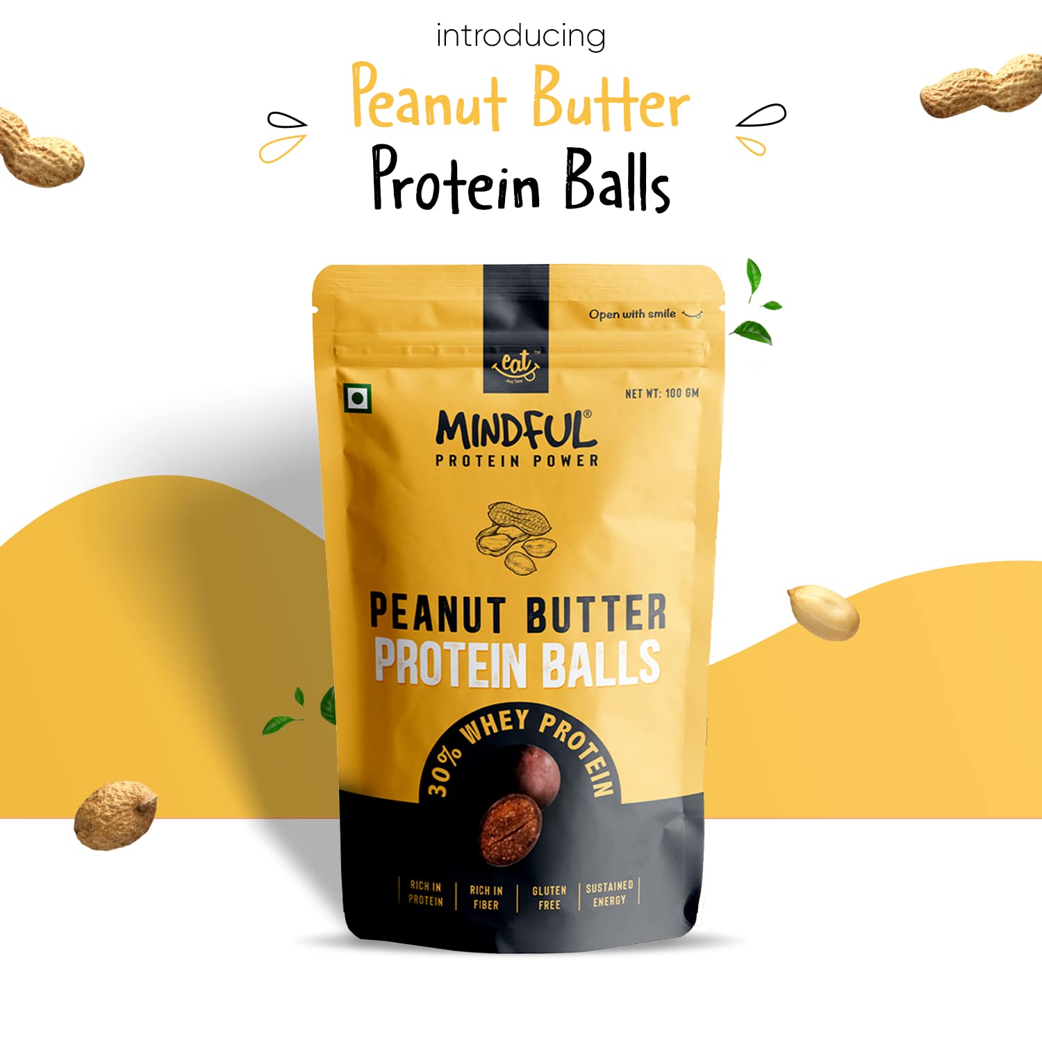 Eat Anytime Mindful Healthy Peanut Butter Protein Balls | 30% Whey Prot- image 7