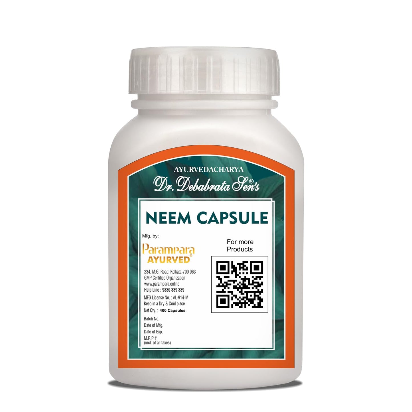 Parampara Ayurved Pure Herbal Neem Capsule | Natural Ayurvedic Suppleme- image 2