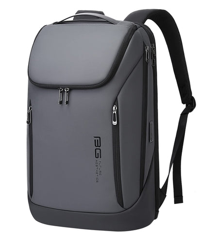 Red Lemon BANGE Captain Business Smart Backpack Water-Resistant 15.6 Inch Laptop Backpack with USB Charging Port,Travel Durable Backpack for Men and Women (Grey)