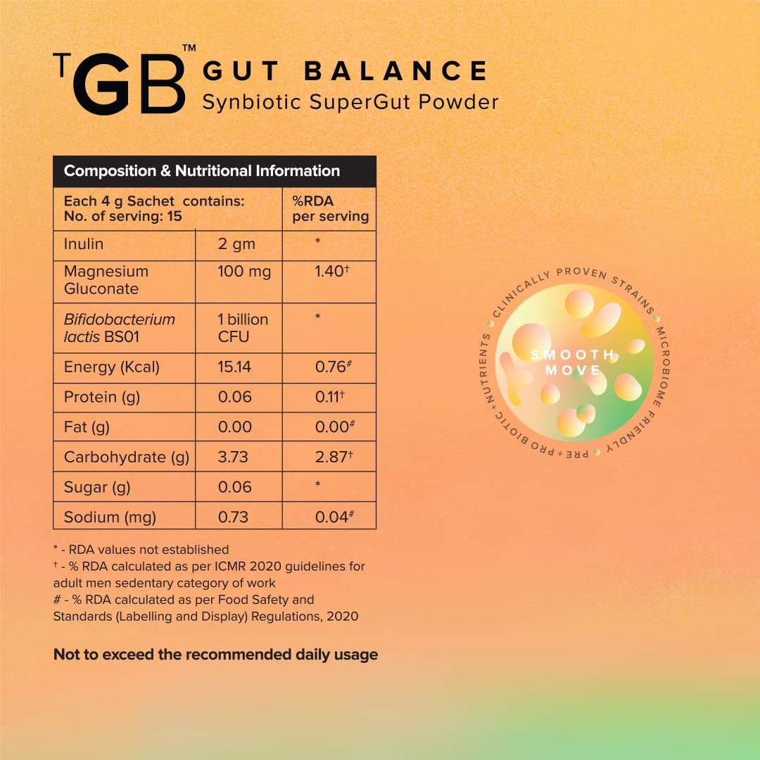 The Good Bug Smooth Move SuperGut Powder for Constipation Relief & Bowe- image 3