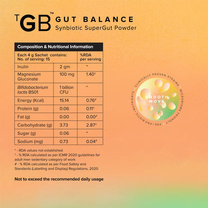 The Good Bug Smooth Move SuperGut Powder for Constipation Relief & Bowe- image 3