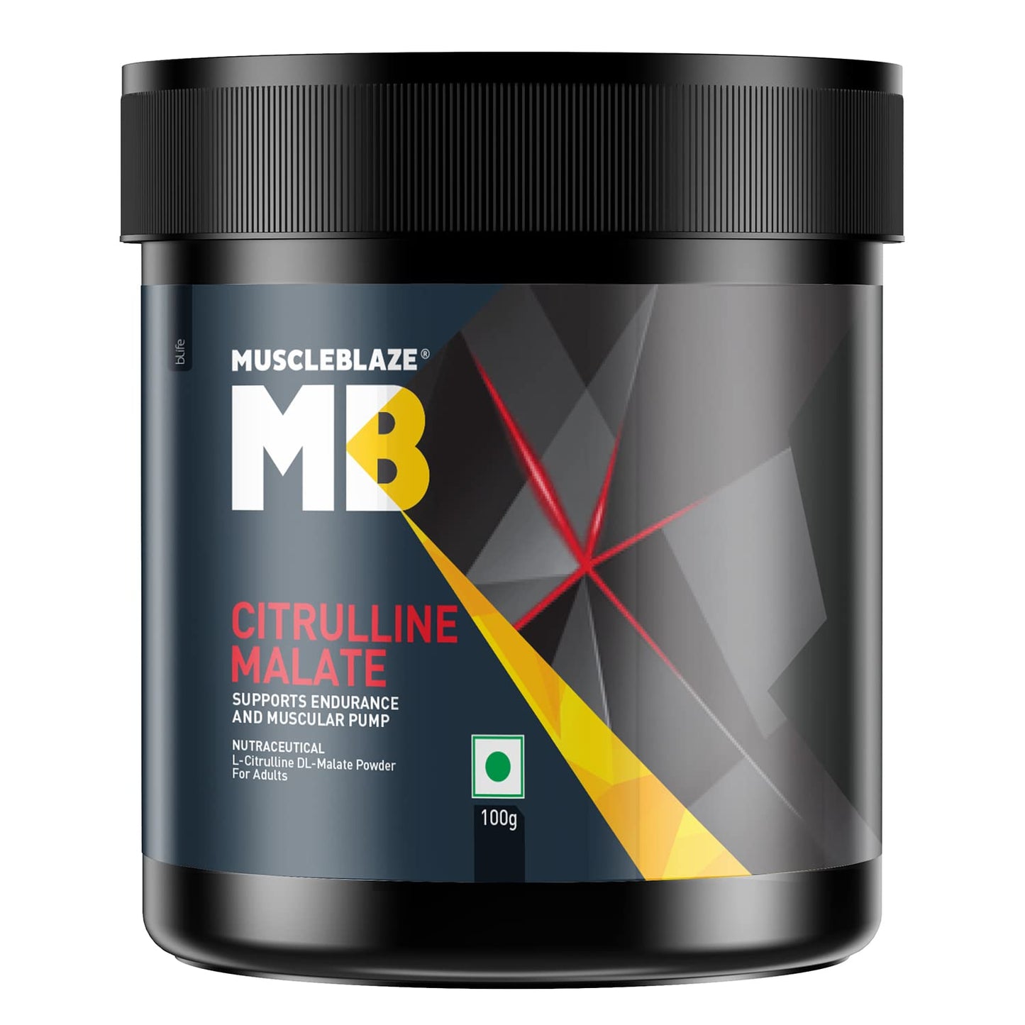 MuscleBlaze Citrulline Malate Powder(Unflavoured, 100G), 1 count, 50 servings