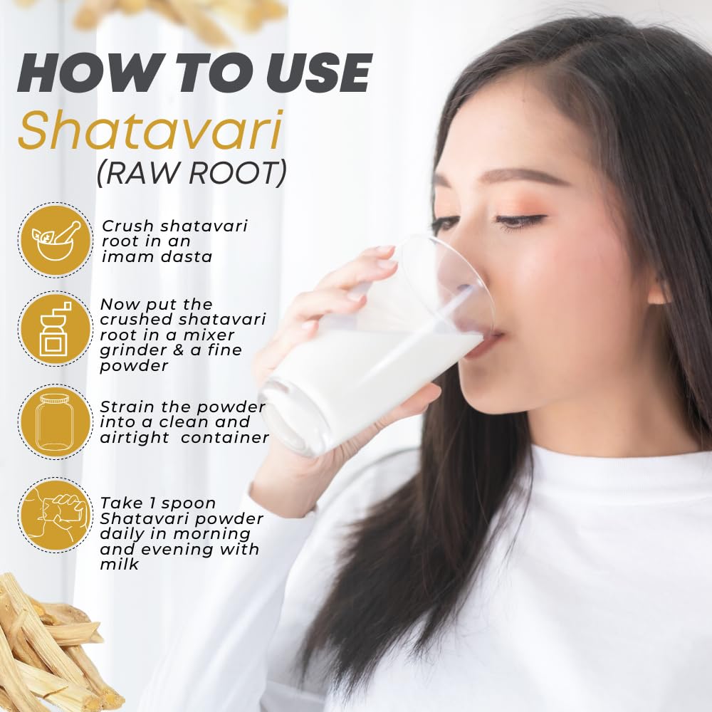 VRIJ Shatavari Powder | 200G | Ayurvedic Support for Women's Hormonal B- image 4