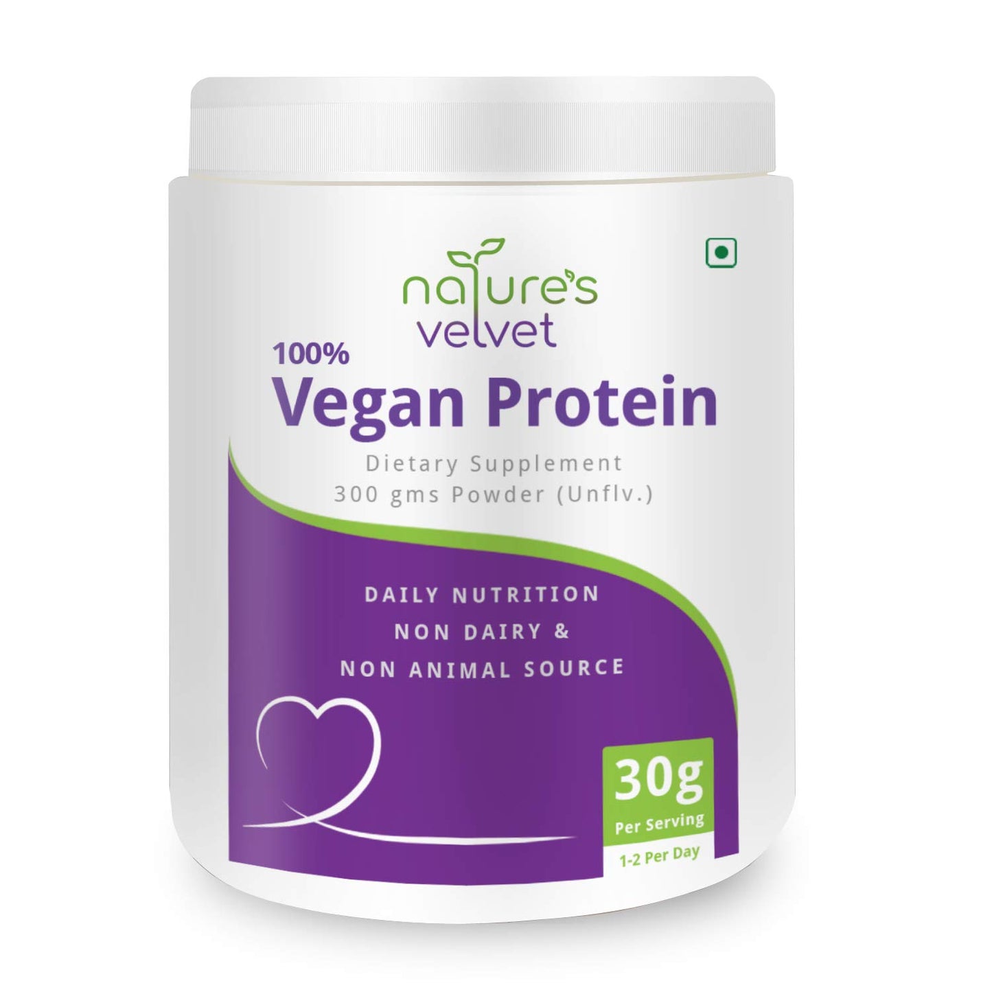 Nature's Velvet Vegan Protein,100% Vegan & Plant Based Protein, Rich in BCAAs, 3