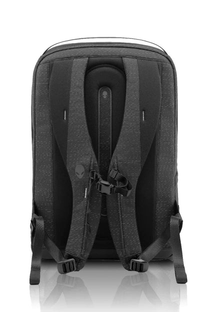 Alienware 28L Horizon Utility Backpack|Weather Resistant |Nylex, Cushioned EVA |Sternum + Shoulder Carrying Straps |Front & Mesh Pocket with 3 Year Warranty |AW523P- Color: Galaxy Weave Black.