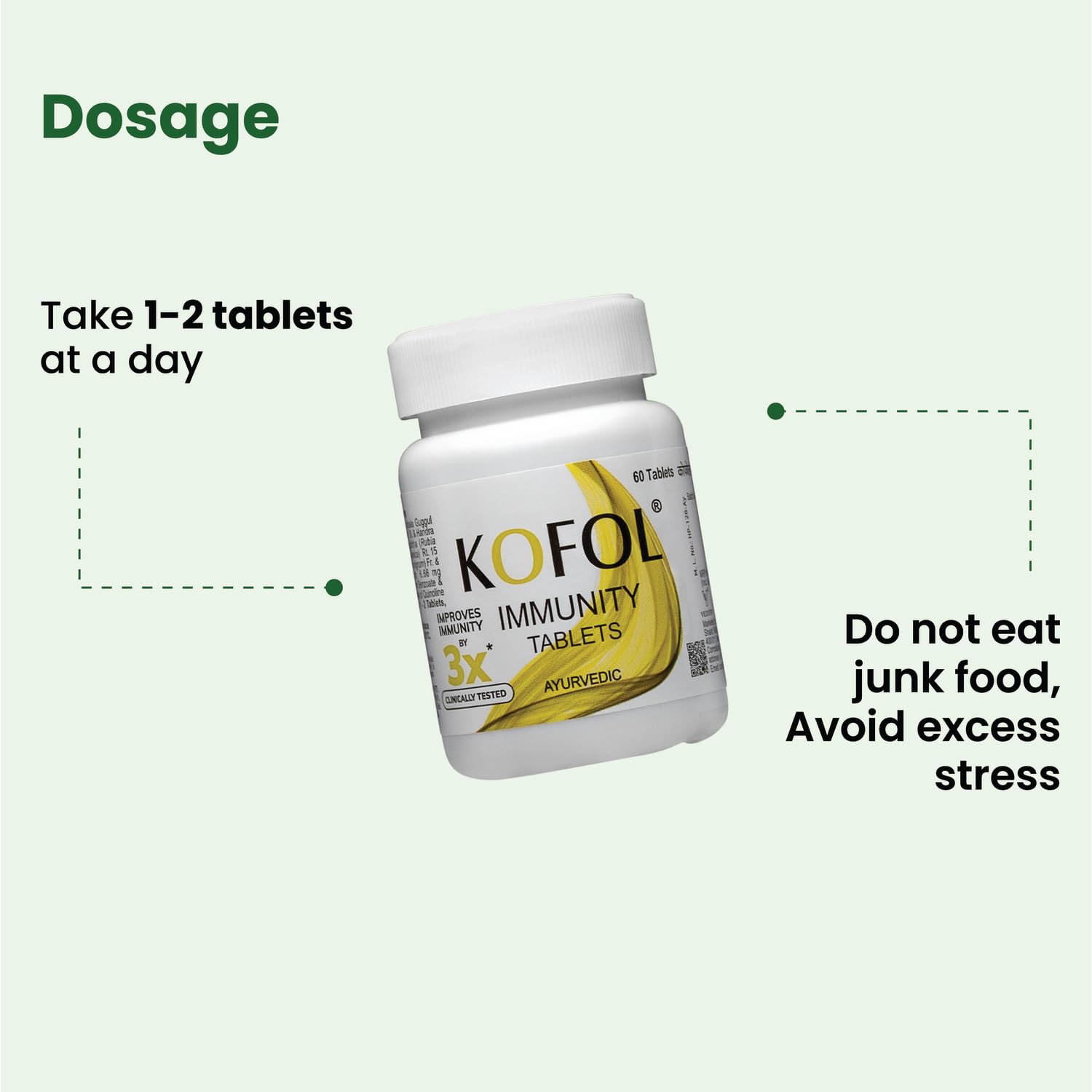 Charak Kofol Immunity Tablets, 60 Tablets With Goodness Of Giloy, Haldi- image 3