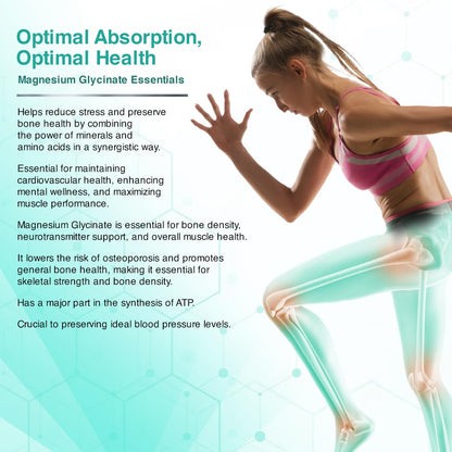 SWISSLIFE FOREVER Magnesium Glycinate Tablets | Chelated Magnesium Glycinate | Dietary Tablets with Mineral and Amino acid (Magnesium Glycinate) Help in Bone health for Men & Women (Pack of 1)