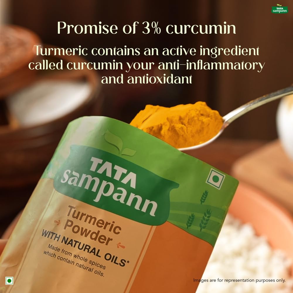 Tata Sampann Turmeric Powder With Natural Oils, 500g, Haldi Powder