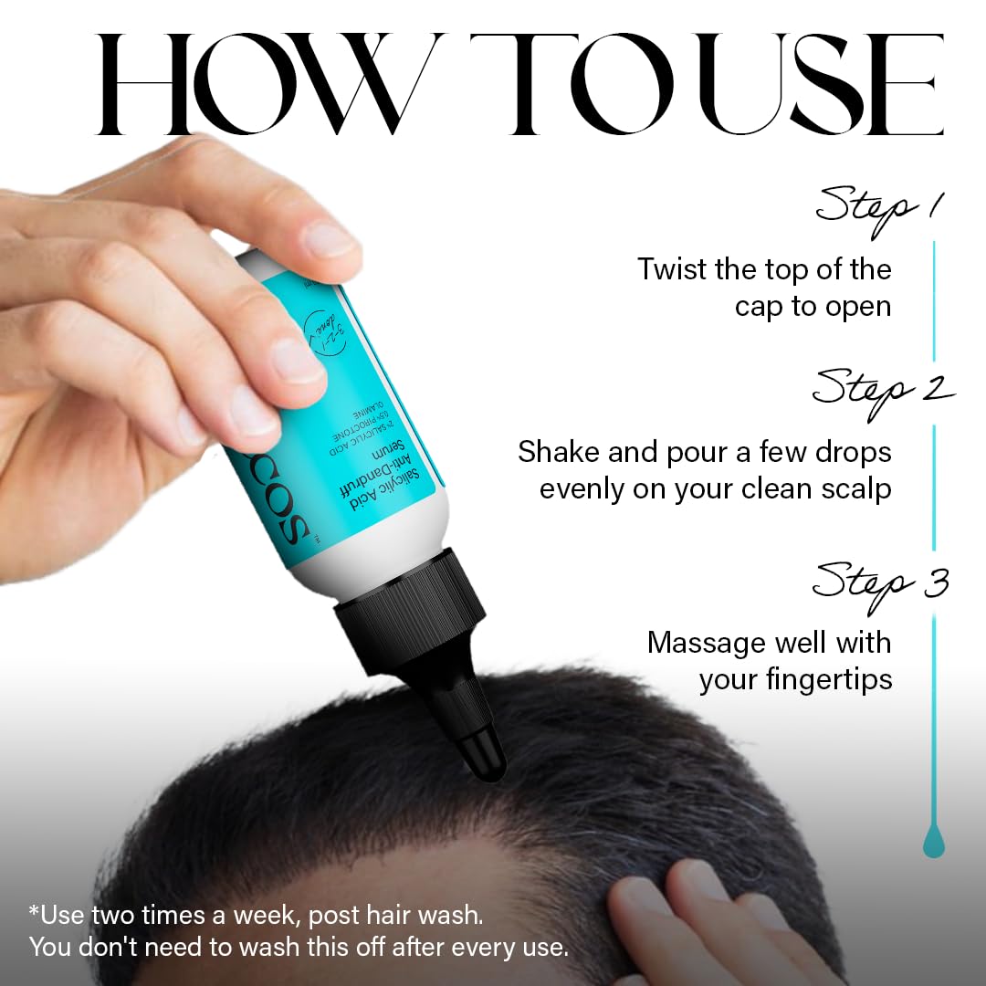 Rootcos Salicylic Acid Anti-Dandruff Serum with Piroctone Olamine | Sca- image 7