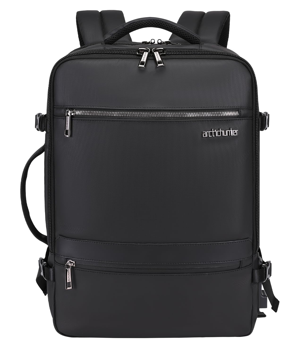 Arctic Hunter Travel Backpack 17.3 inch Laptop Compartment 35L Expandable Design Toiletry Pouch 180° Opening Colthing Pocket 2 in 1 Convertible Bag