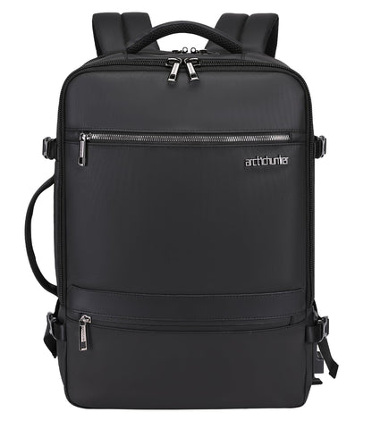 Arctic Hunter Travel Backpack 17.3 inch Laptop Compartment 35L Expandable Design Toiletry Pouch 180° Opening Colthing Pocket 2 in 1 Convertible Bag