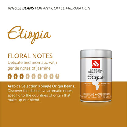 Illy Etiopia Arabica Coffee Beans, 250g