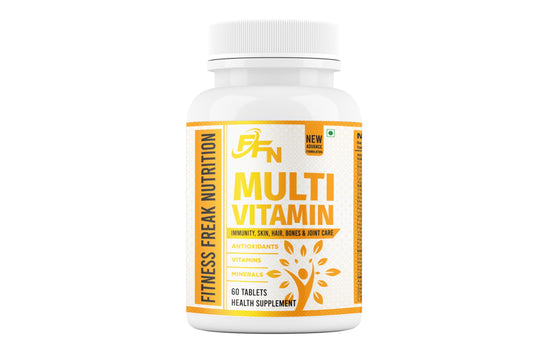 FITNESS FREAK NUTRITION Multi Vitamin Tablet for Immunity, Skin, Hair, Bones & Joint | 60 Tablets