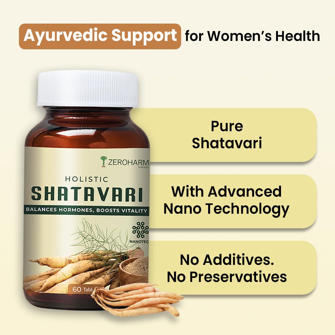 ZEROHARM Holistic Shatavari | Supports Lactation (Breast Milk), Hormona- image 4