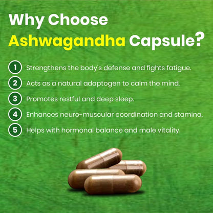 Uma Ayurveda Organic Ashwagandha Capsules for Men | Helpful Release Str- image 5