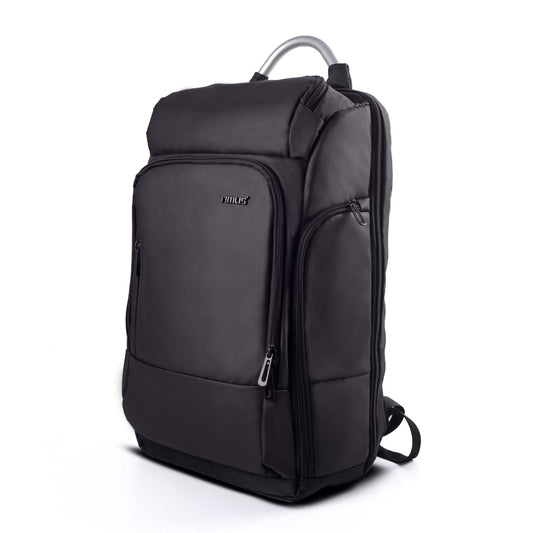 Timus Seattle Black Professional Laptop Backpack for Men & Women 24 L with 15.6 Inch Laptop Compartment | Water resistant with USB Port Anti-Theft Bag | Premium Polyester Fabric