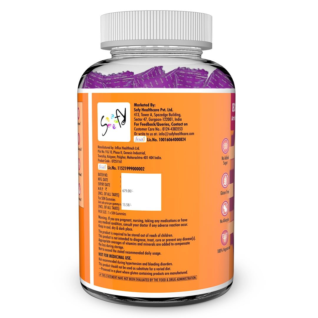 Naturyz Natural Vitamin C Gummies with Amla & Zinc | Immunity & Antioxidant Support | No Added Sugar, Plant-Based | No Ascorbic acid | Better Absorption & Bioavailability | Tasty Daily Wellness Supplement (Tamarind Flavour)- 50 gummies