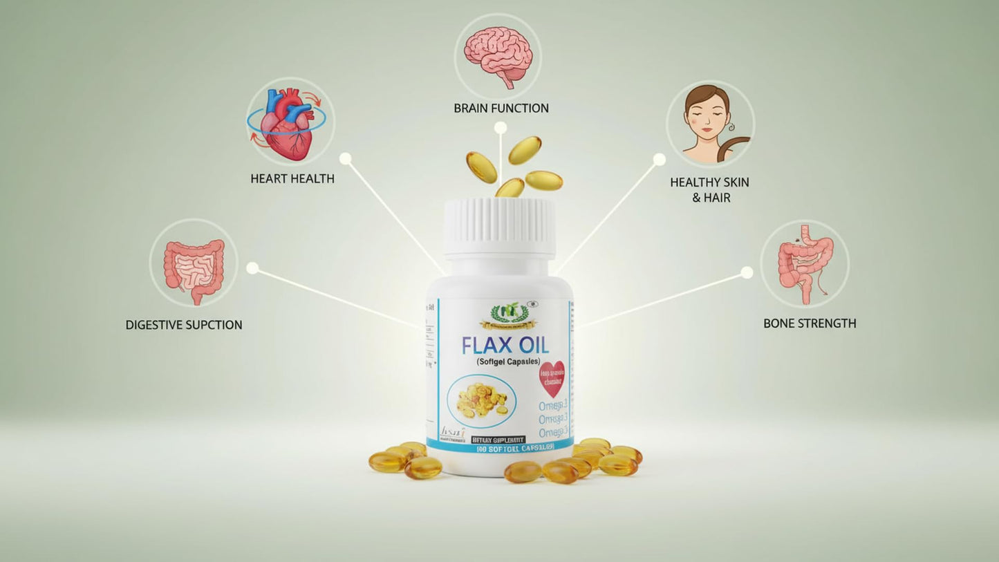 Flax Oil Softgel Capsule