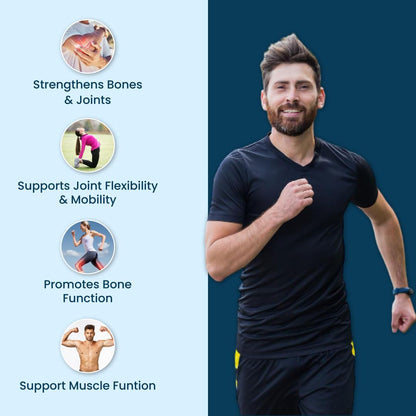 Holistic Calcium and Curcumin - Improves Joint Health, Strengthens Bones & Muscles - Boosts Immunity & Heart Health (120 Tablets)