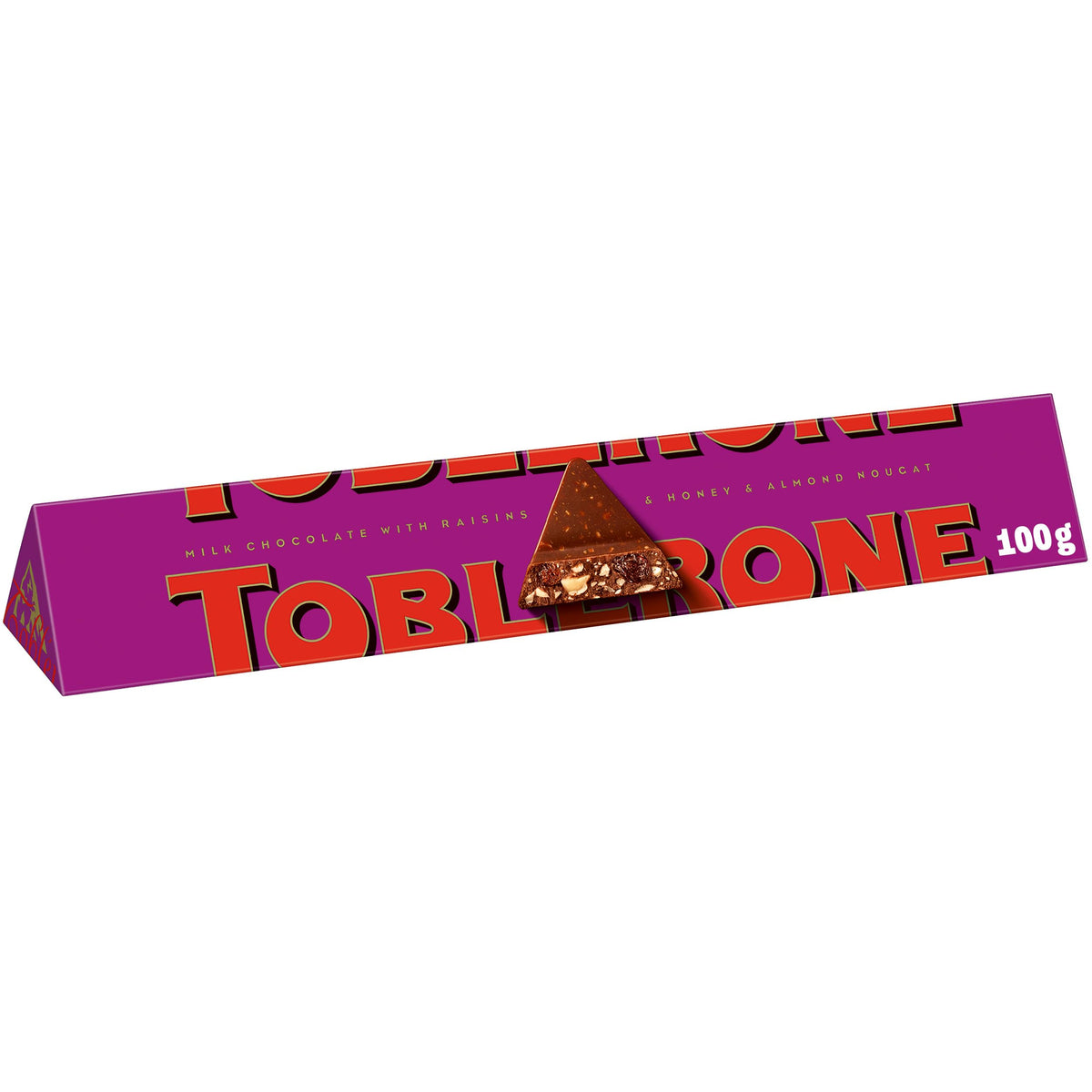 Toblerone Raisins and Honey and Almond Chocolate Bar Pouch, 100 Gm