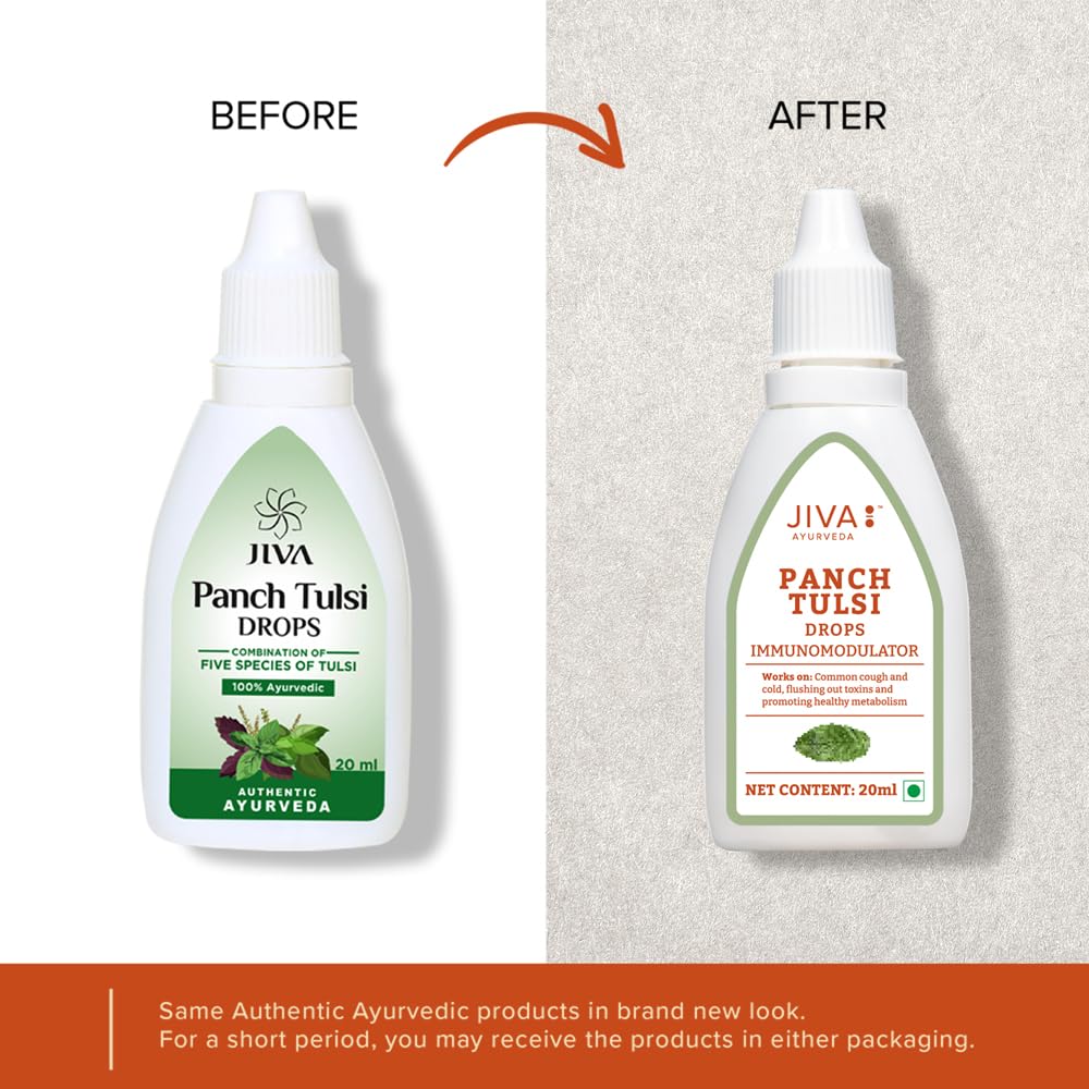 Jiva Tulsi Drops - 20 ml | 100% Ayurvedic Formulation Made Of Five Spec- image 3