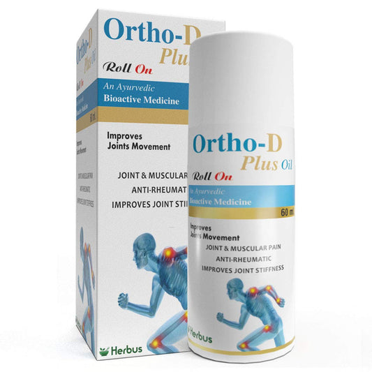 Ortho-D Plus Roll On For Pain Relief Oil For Joints, Back & Knee