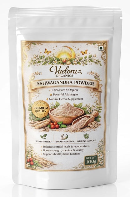 Ashwagandha Powder 200g – 100% Pure & Natural Asgandh Root Powder – Supports Stress Relief, Energy, Stamina & Immunity – Herbal Ayurvedic Supplement