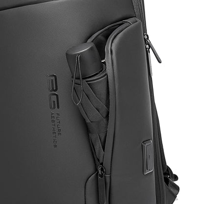 BANGE Smart Trendy 20L Durable Oxford Backpacks Anti-Theft USB Waterproof 1.2KG W 15.6in Laptop School Travel Black Bags,7277,Large