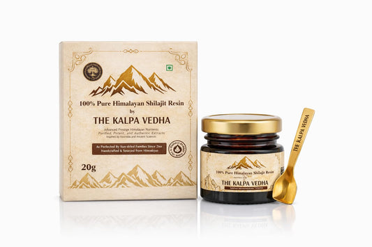 Kalpa Vedha Himalayan Shilajit Resin 20g | Pure & Original Shilajit | Fulvic Acid & 85+ Minerals | Energy, Strength & Vitality Support