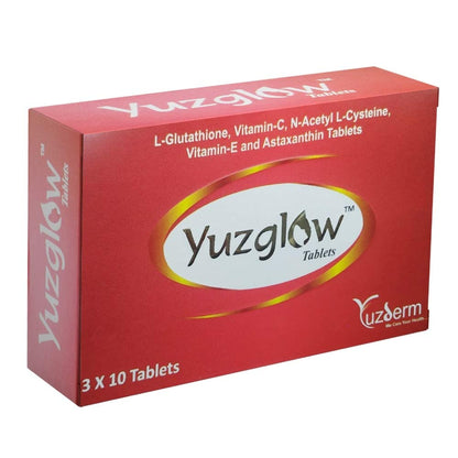 Yuzglow | Glowing Skin | 1000mg L-Gluthathione | Skin Whitening | Fairness & Ski