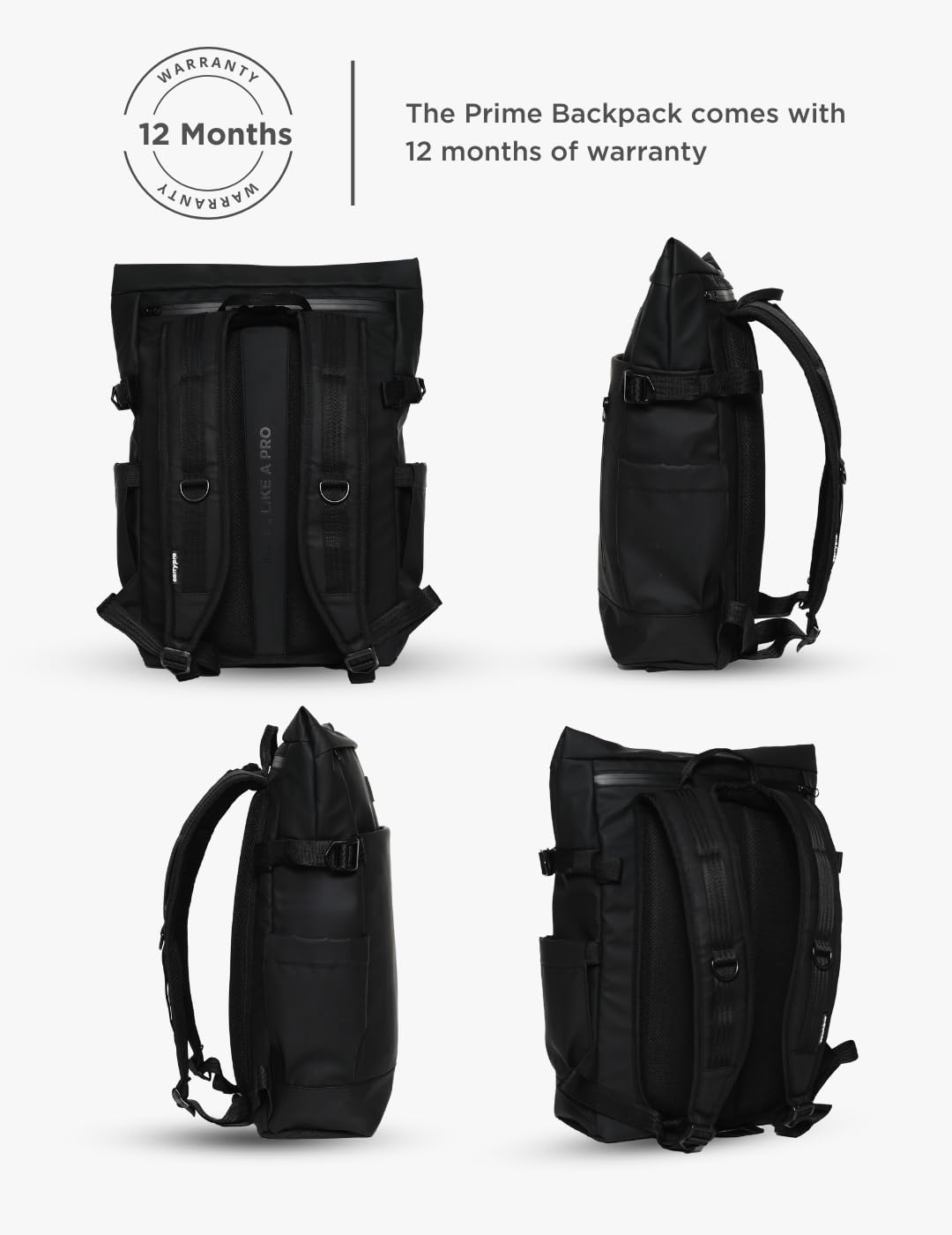 CarryPro 3 Compartments PRIME Everyday Laptop Backpack for Men & Women,- image 3