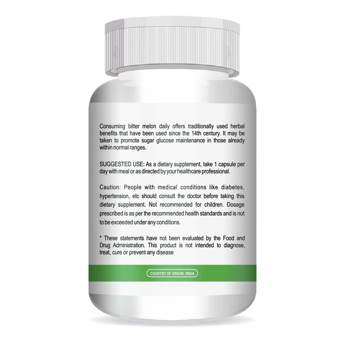 Healthy Nutrition - Just for the Health of it Natural Bitter Melon Supp- image 4