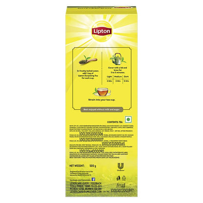 Lipton Darjeeling Long Leaf Loose Tea 500 g Pack|| 100% pure and authentic Darjeeling Long Leaf Black Tea