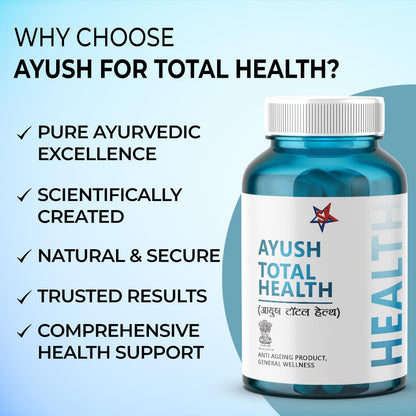 8848 Ayush Total Health Anti Ageing Capsules | Made of Pure Herbs | 60 Capsules