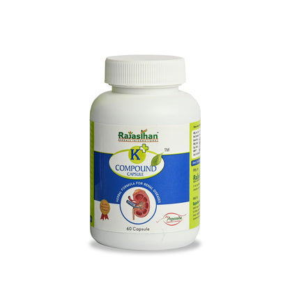 K+ Compound Capsule by Rajasthan Aushdhalaya for | Healthy Kidneys | 60 Capsules