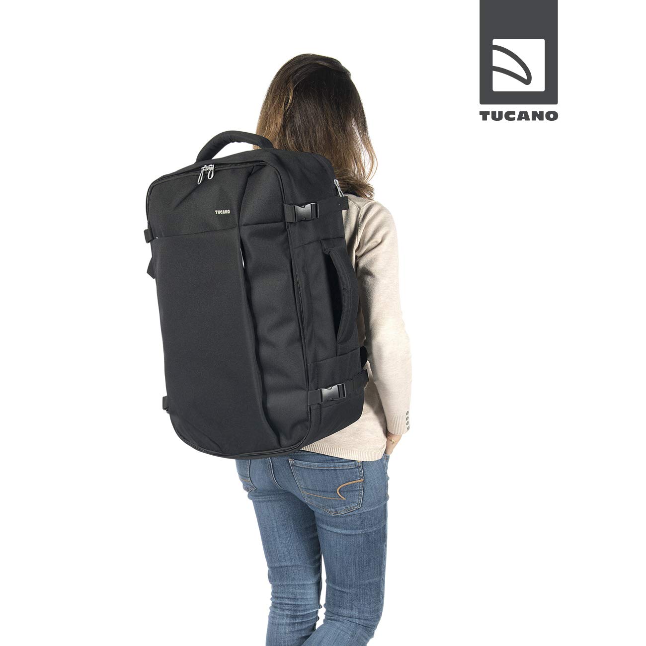 Tucano Italian Brand (35Yrs) Tugo Travel Backpack 38 LTR for Upto 17" N- image 6